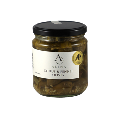 Citrus & Fennel Olives (Ligurian)