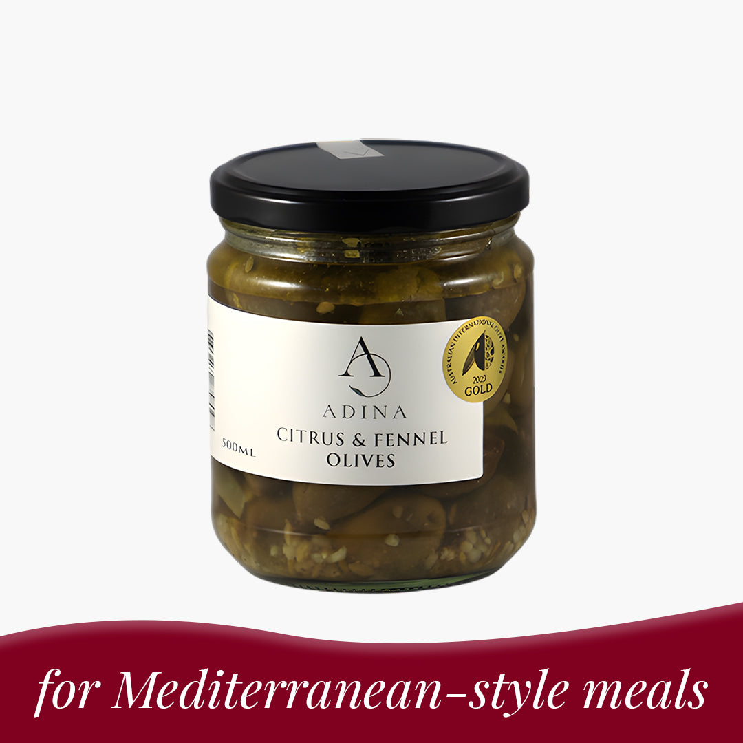 Citrus & Fennel Olives (Ligurian)