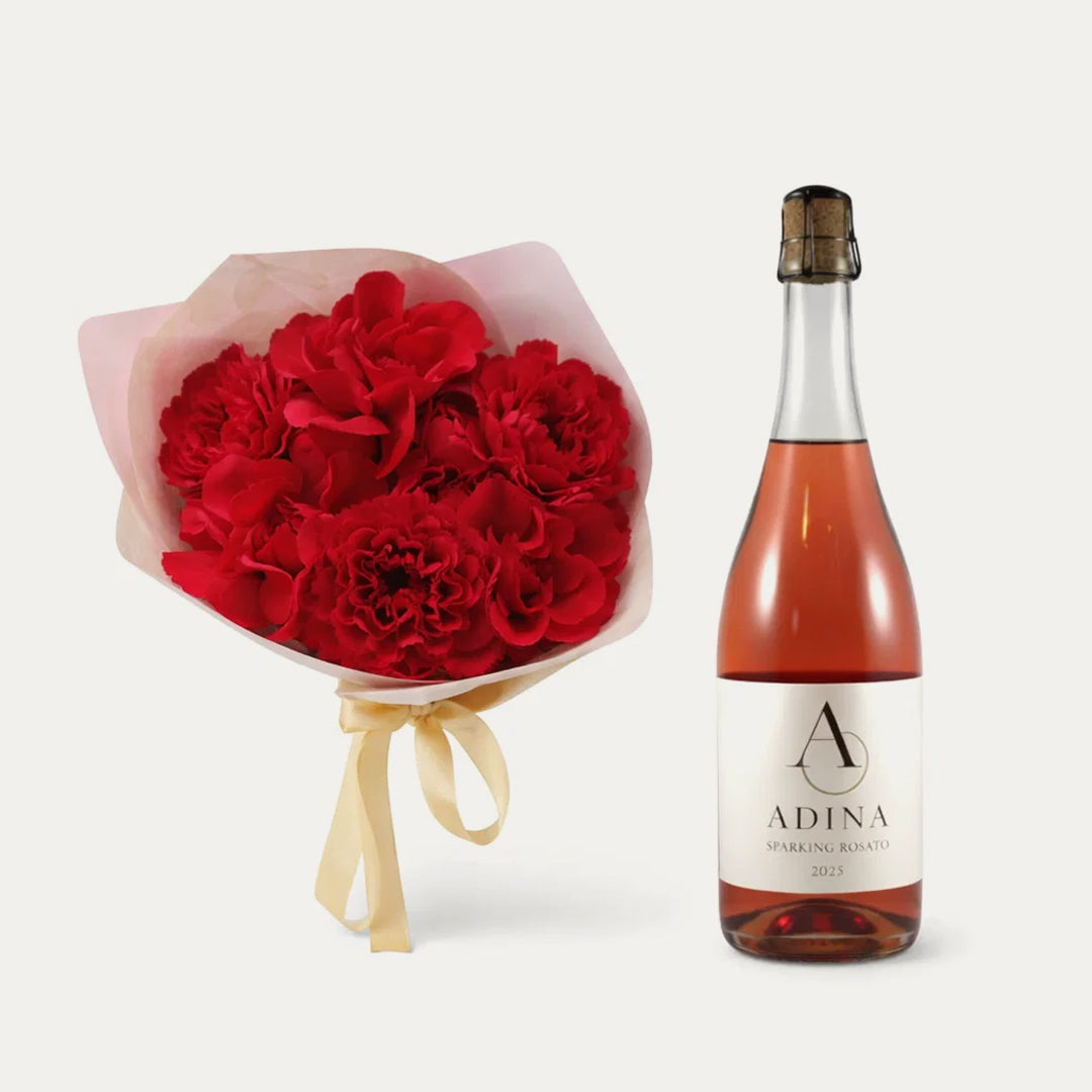 Forever Valentine - Luxury Rose & Sparkling Wine Bundle